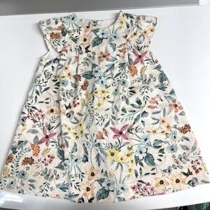 EUC Zara 2-3 years Floral Dress 100% Cotton